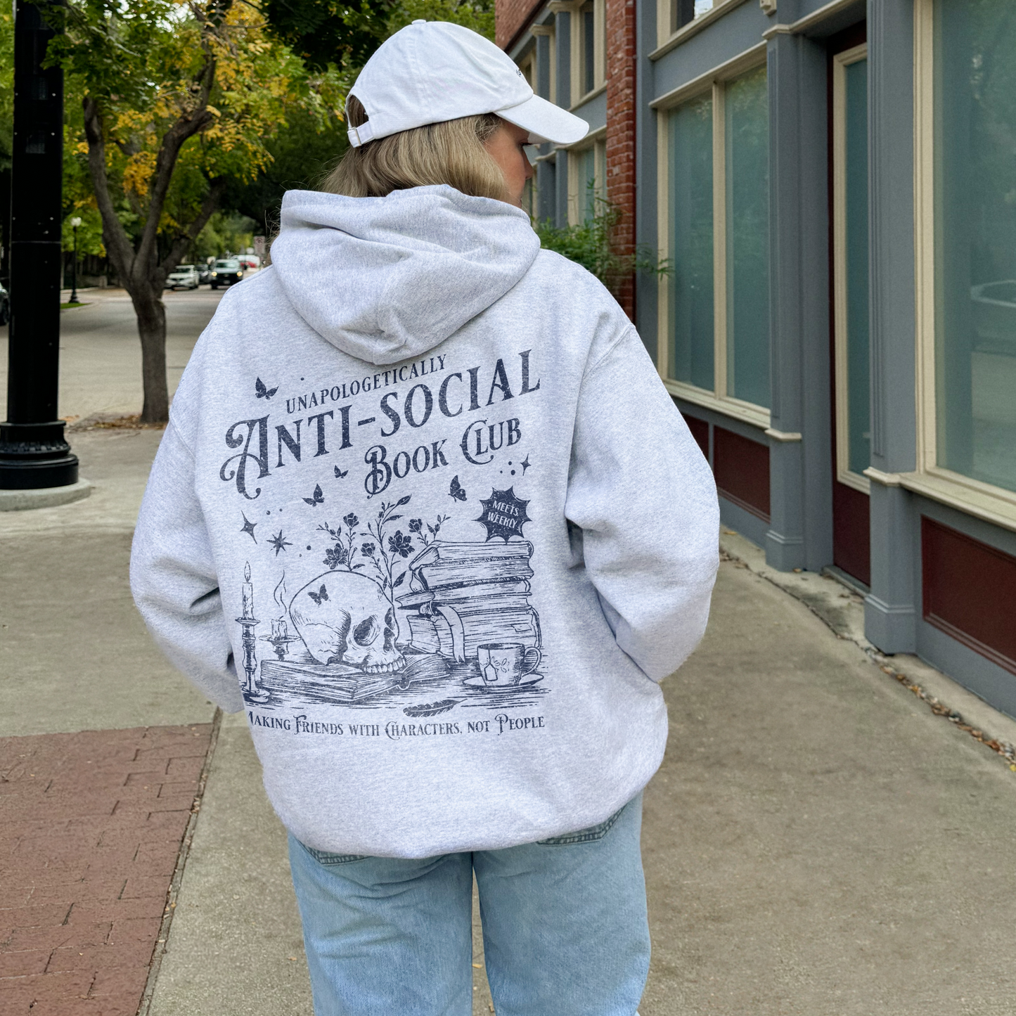 Anti-Social Book Club Zip Hooded Sweatshirt