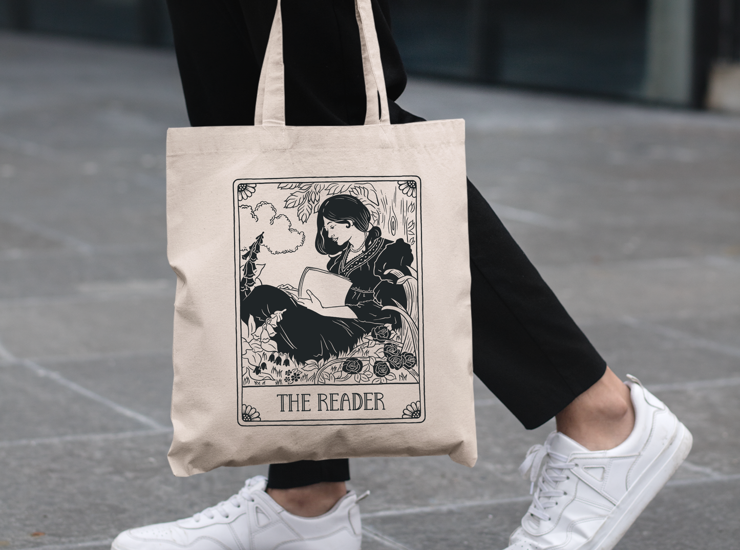 The Reader Tarot Card Tote Bag