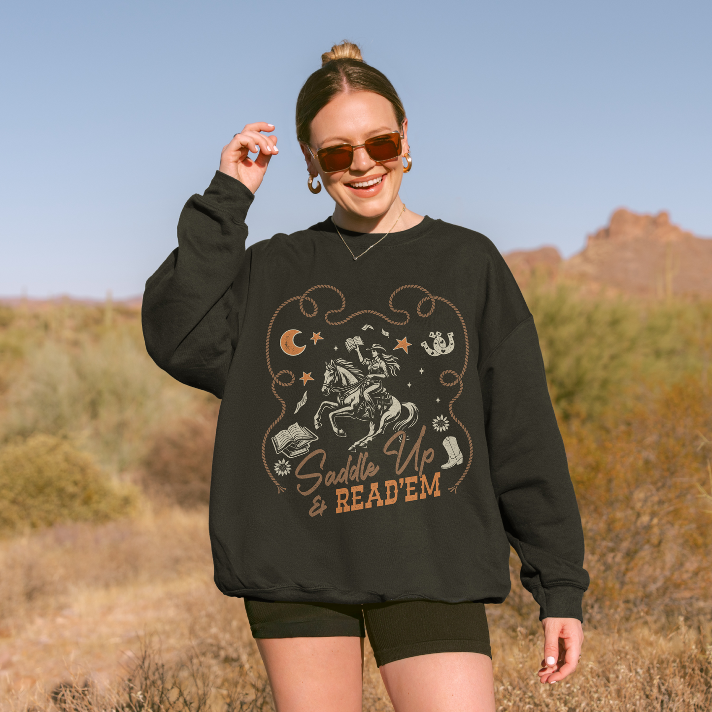 Saddle Up and Read'Em Sweatshirt