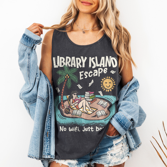 Library Island Escape Tank Top