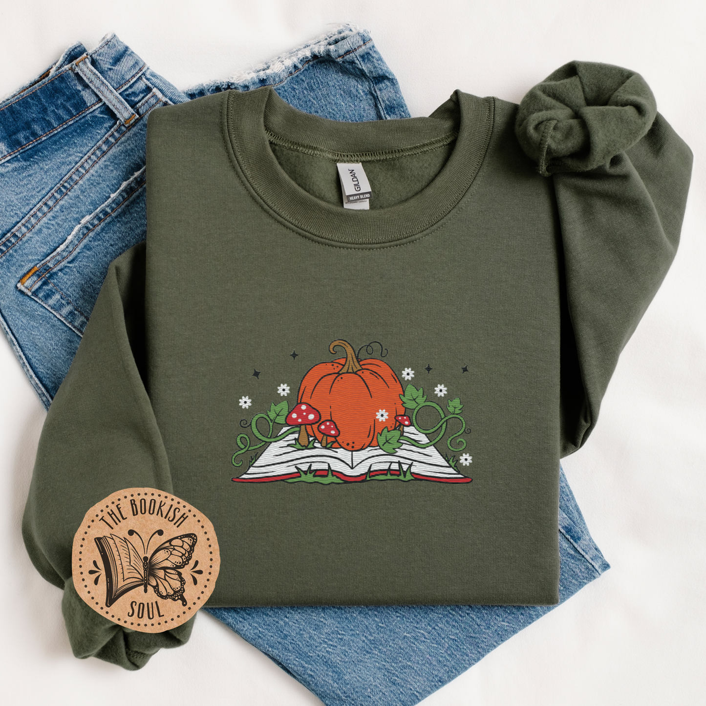 A World with Octobers Embroidered Crewneck