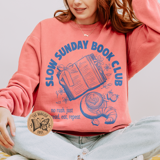 Slow Sunday Book Club Crewneck
