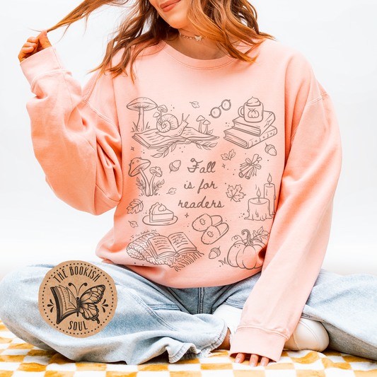 Fall is for Readers Crewneck Sweatshirt
