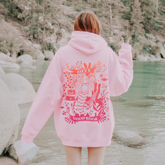 Dive into a Good Book Hooded Sweatshirt