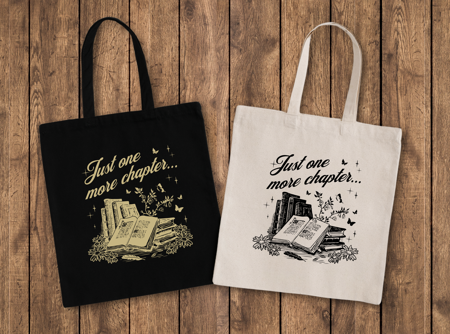 Just One More Chapter Tote Bag