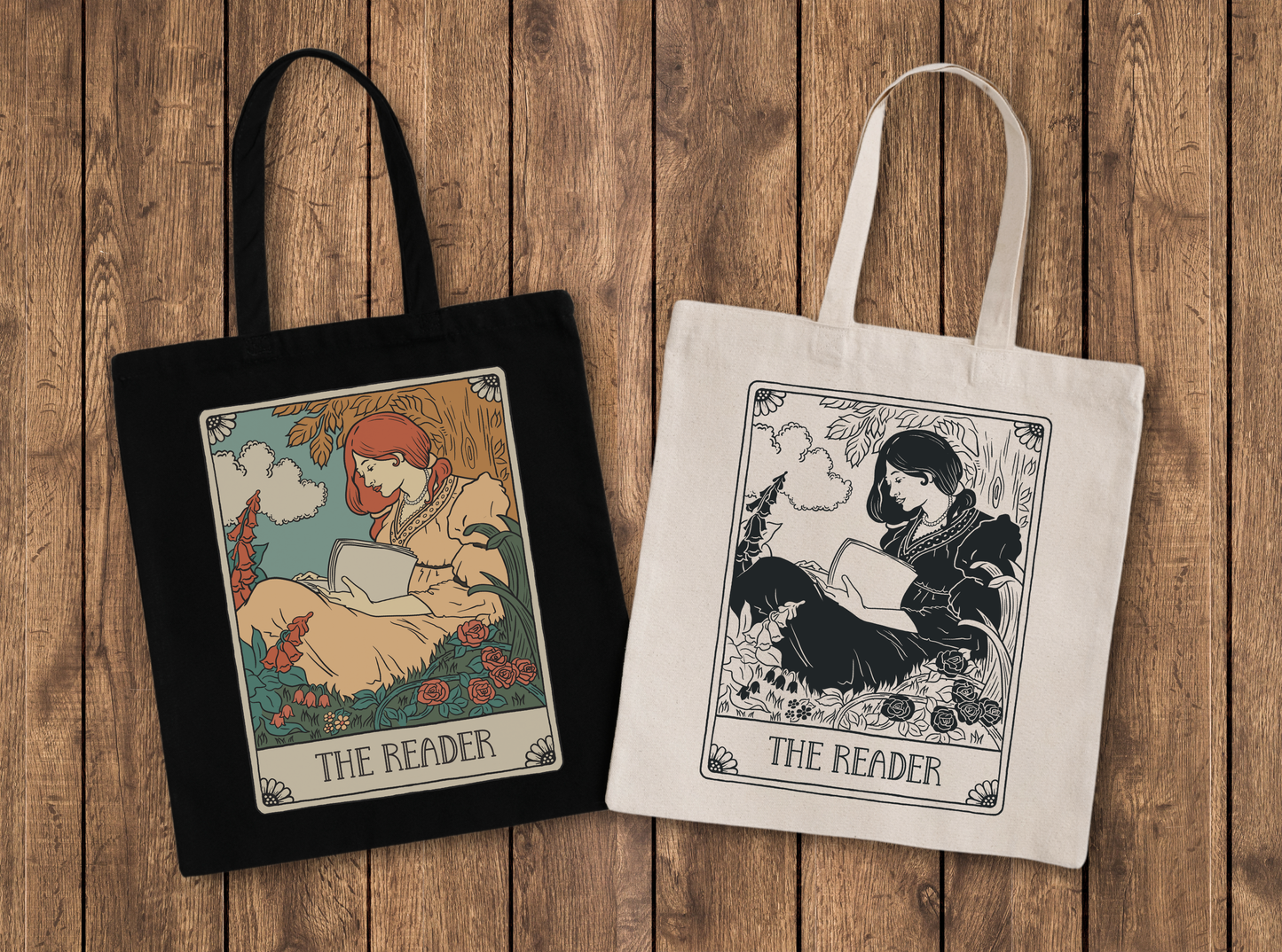 The Reader Tarot Card Tote Bag