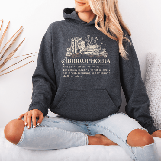 Abibliophobia Definition Hooded Sweatshirt