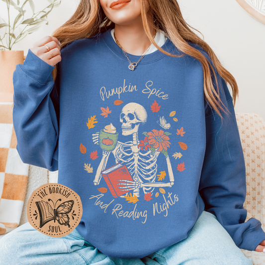 Pumpkin Spice and Reading Nights Sweatshirt