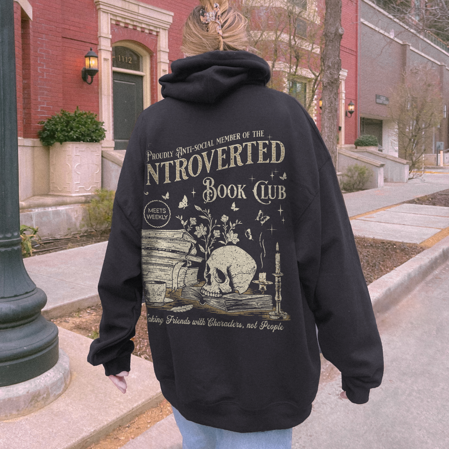 Introverted Book Club Hooded Sweatshirt
