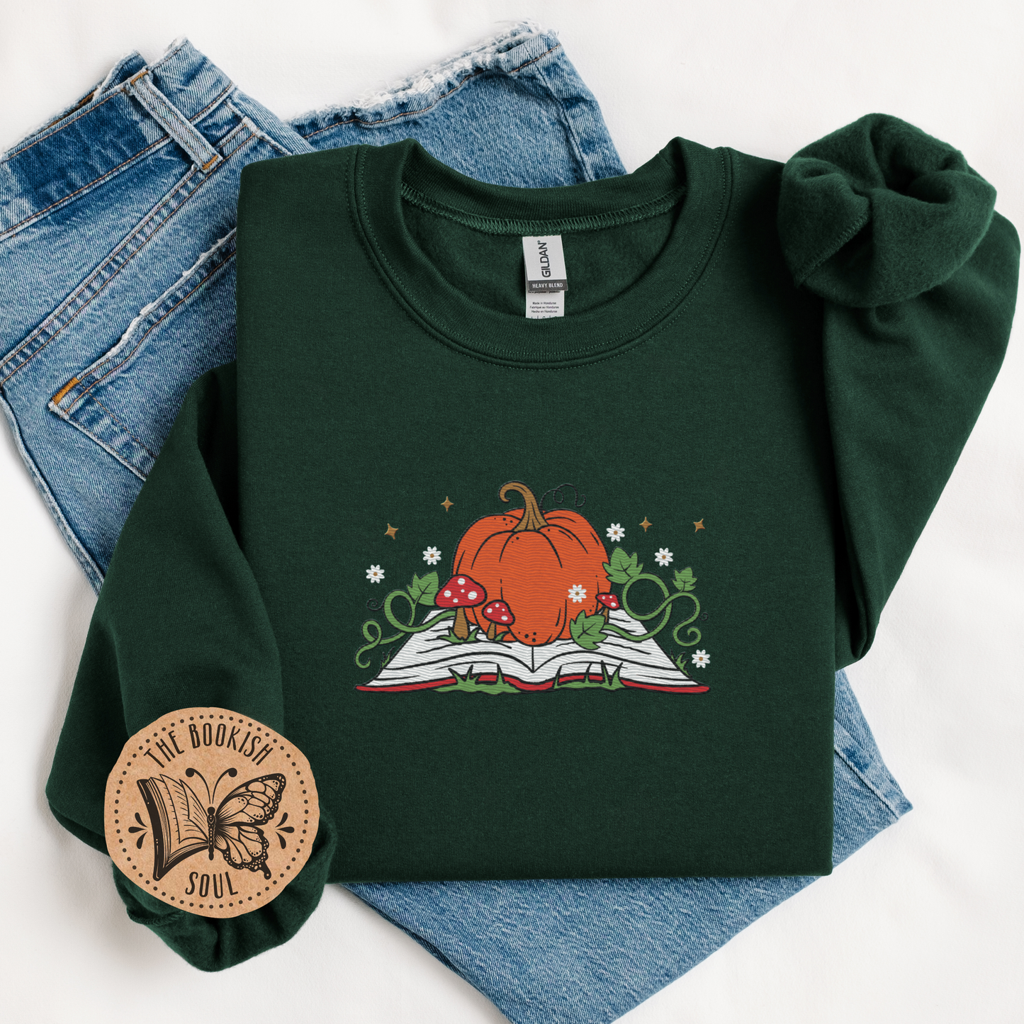 A World with Octobers Embroidered Crewneck