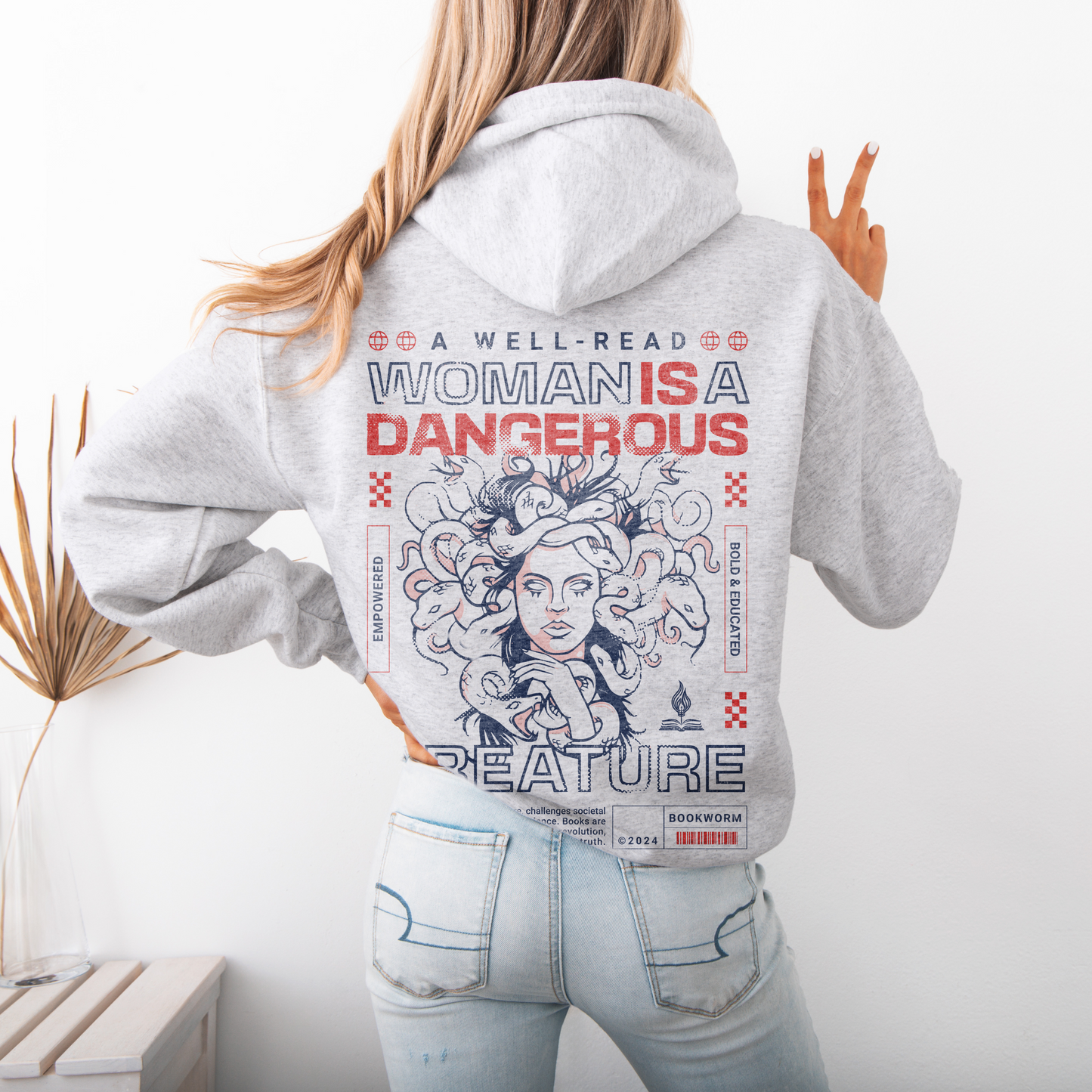 A Well-Read Woman Zip Hooded Sweatshirt