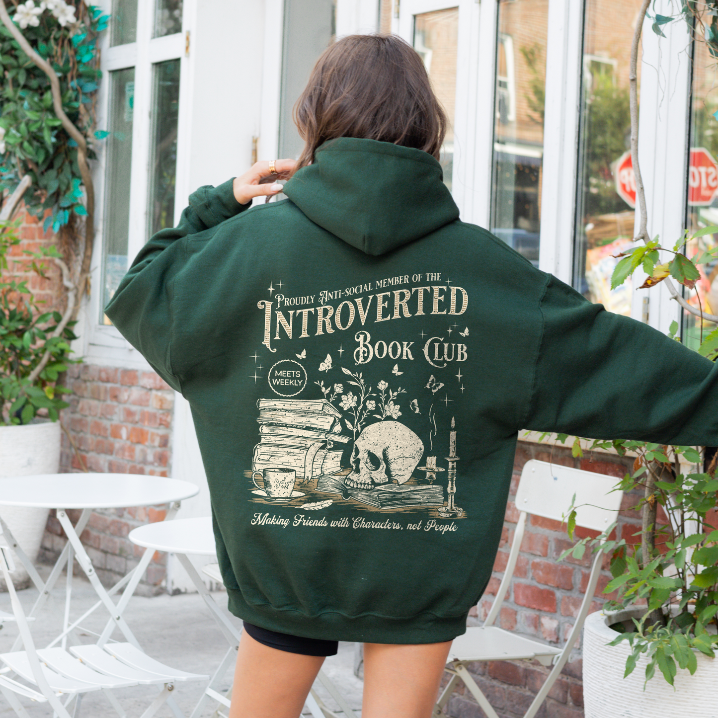 Introverted Book Club Hooded Sweatshirt