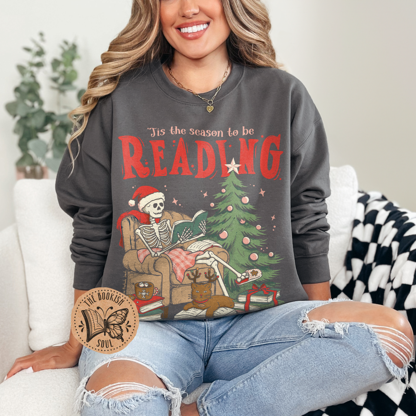 'Tis the Season to be Reading Sweatshirt