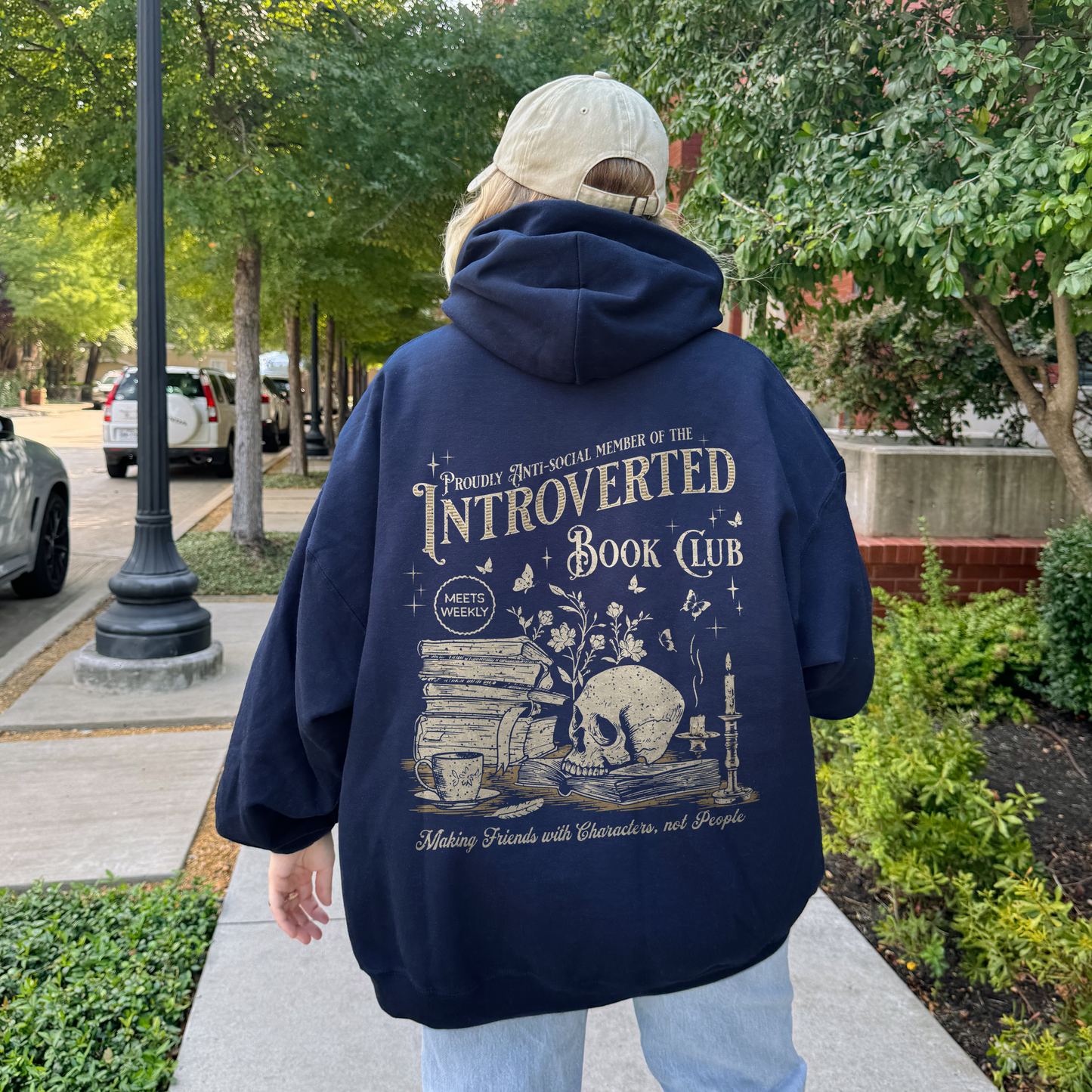 Introverted Book Club Hooded Sweatshirt