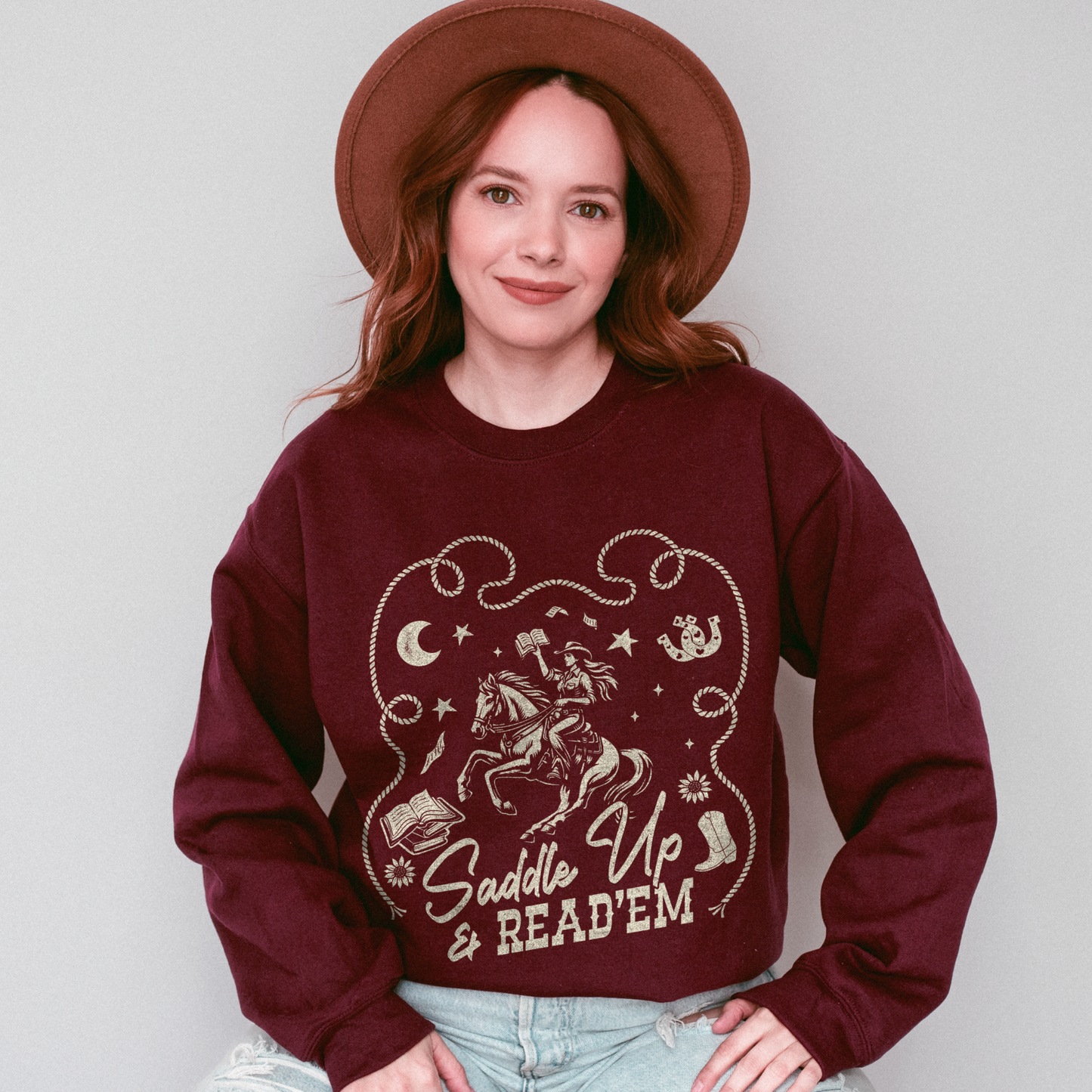 Saddle Up and Read'Em Sweatshirt
