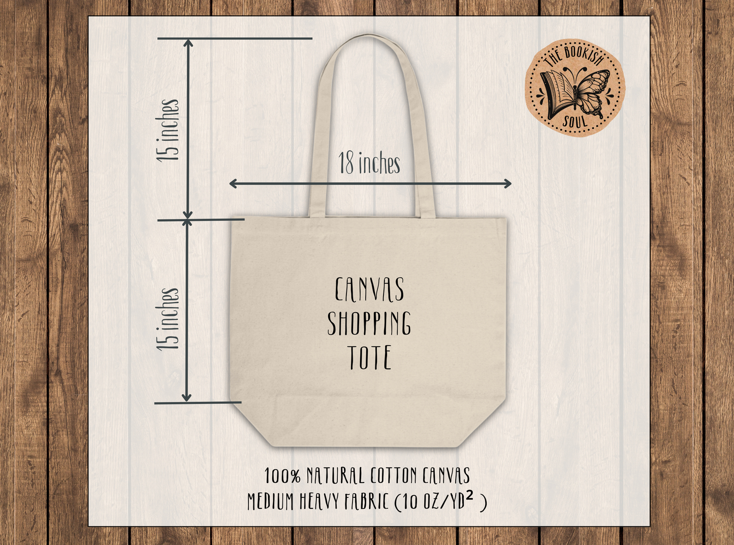 Just One More Chapter Canvas Shopping Tote