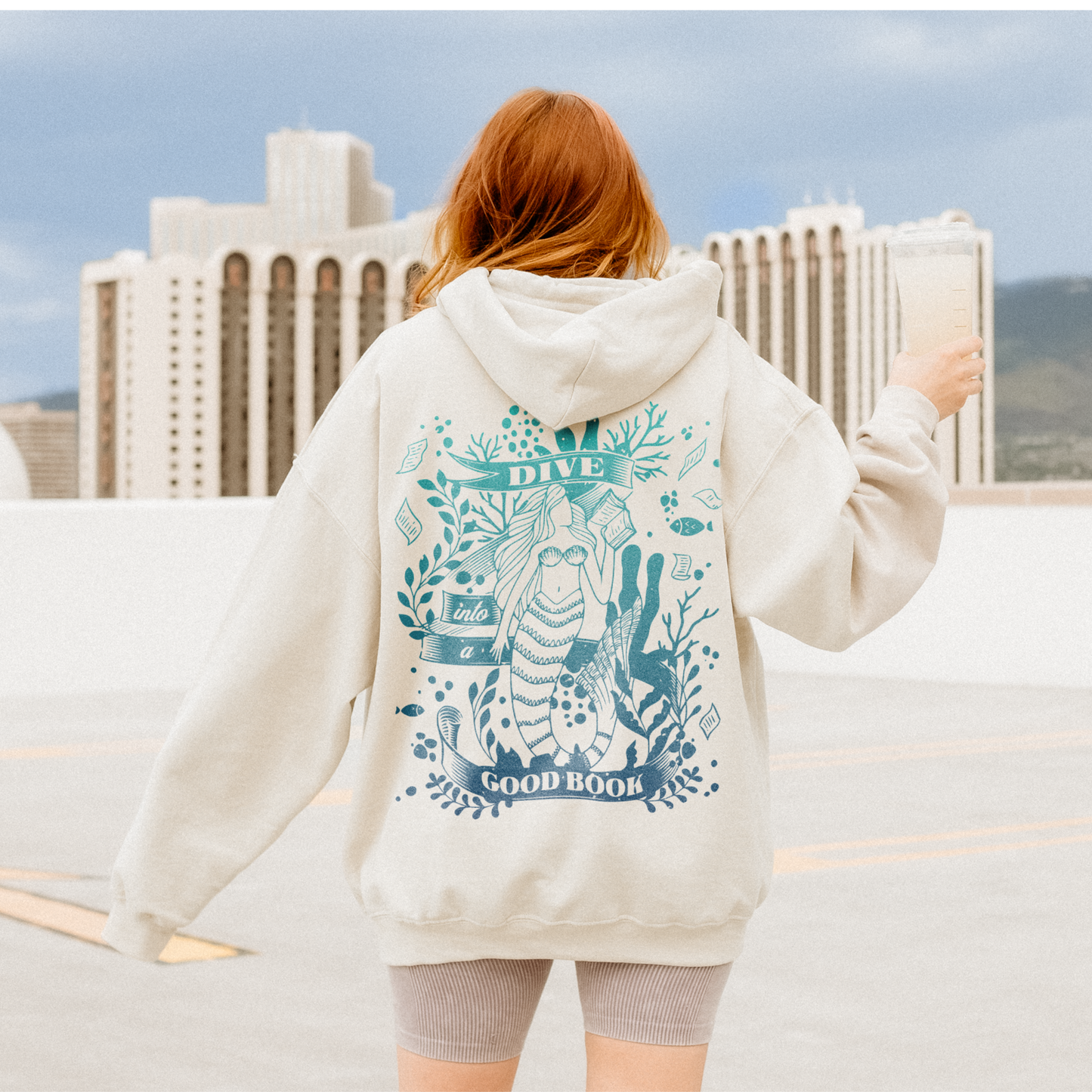 Dive into a Good Book Hooded Sweatshirt