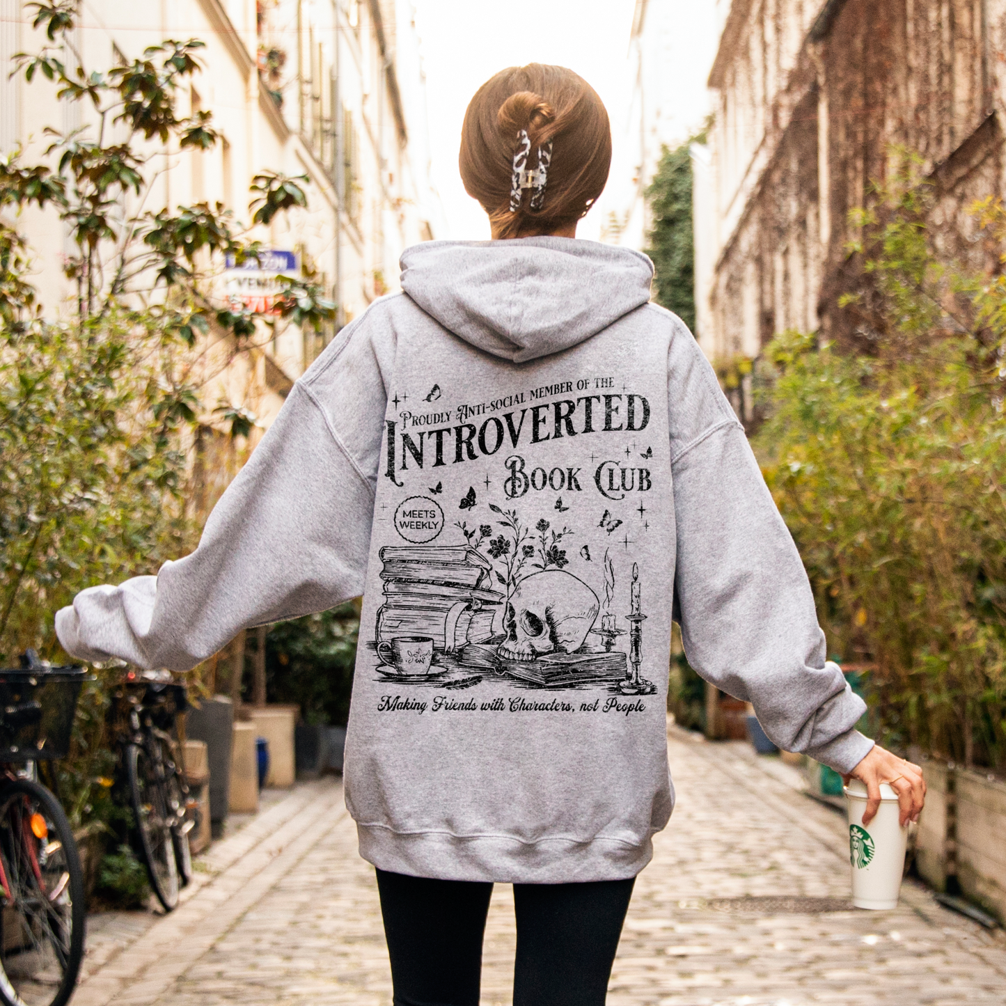 Introverted Book Club Hooded Sweatshirt