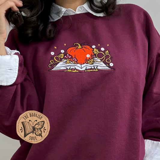 A World with Octobers Embroidered Crewneck