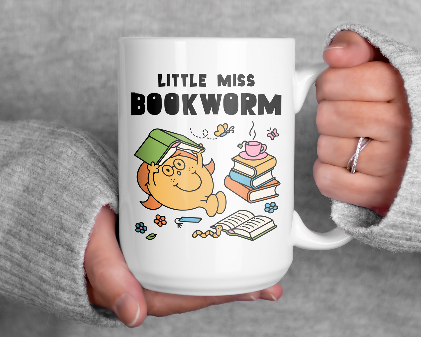 Little Miss Bookworm Mug (11oz, 15oz)
