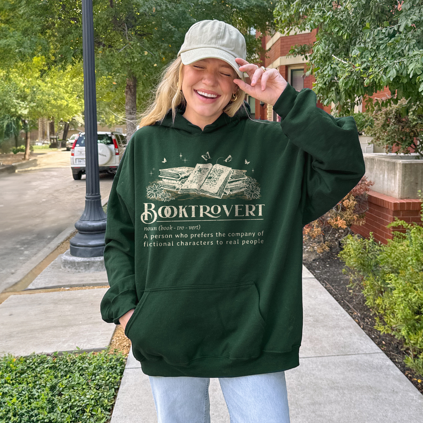 Booktrovert Definition Hooded Sweatshirt