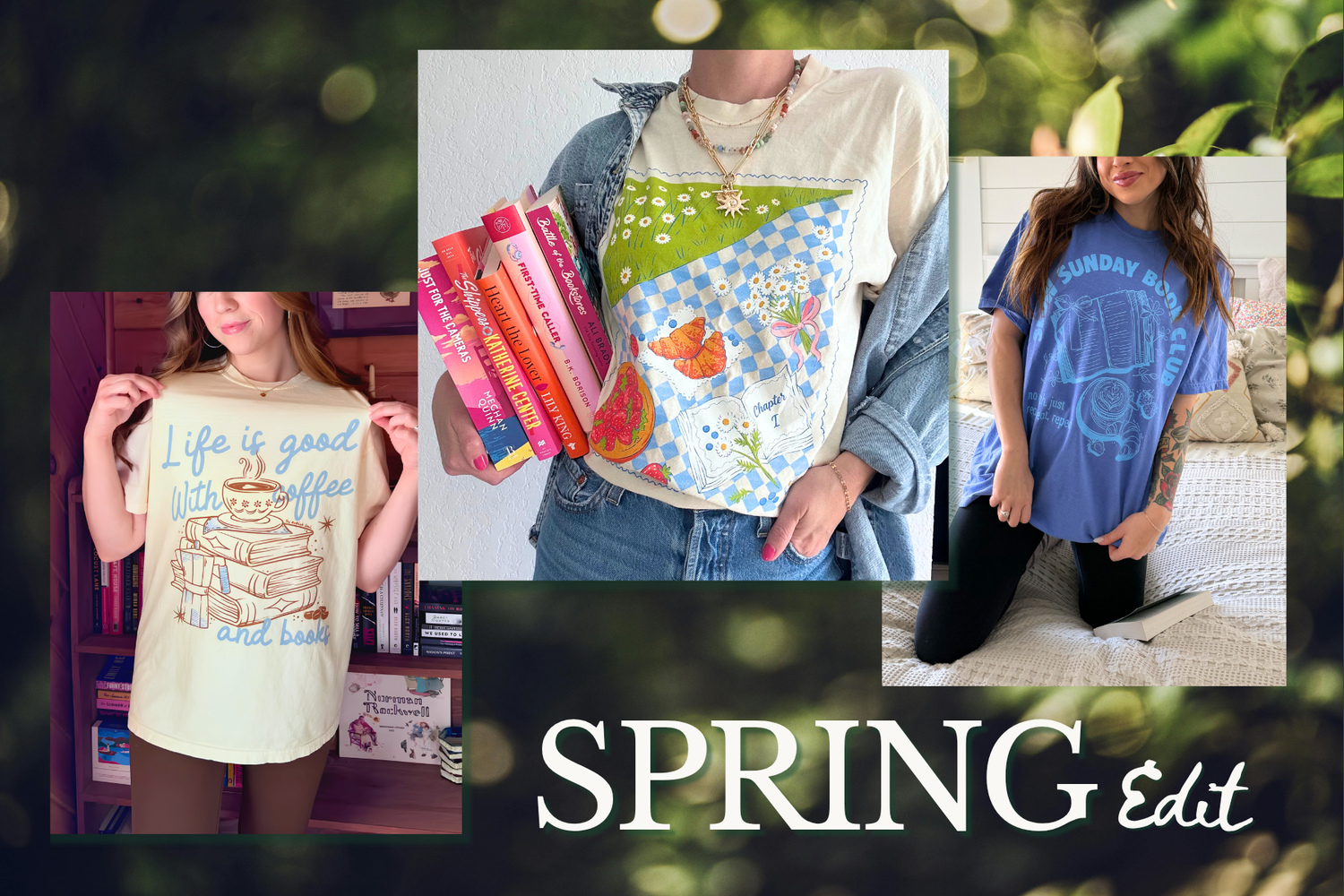 Spring bookish apparel collection for readers by The Bookish Soul