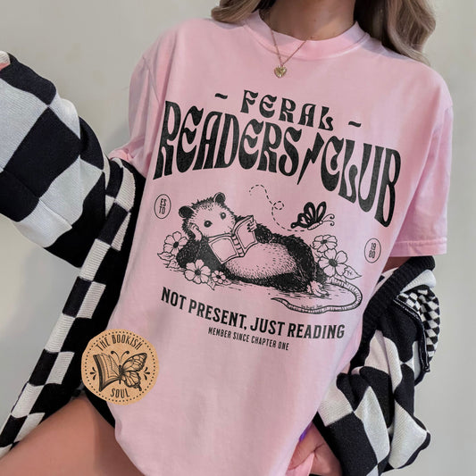 Feral Readers Club Shirt | Monochrome