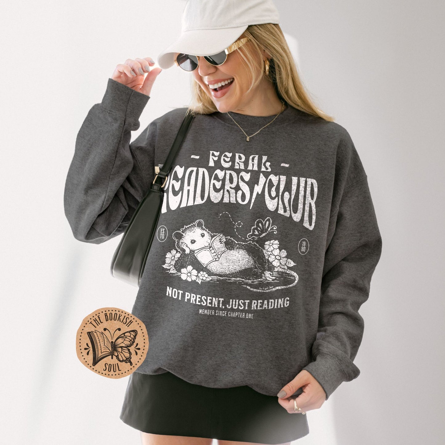 Feral Readers Club Sweatshirt | Monochrome