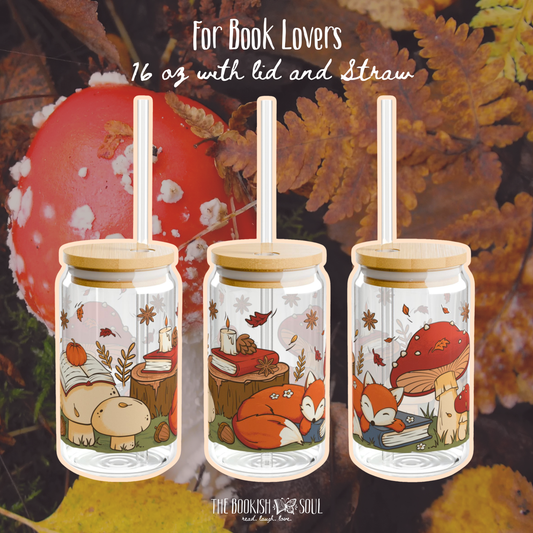 Fox & Fables Fall Glass Can | 16oz
