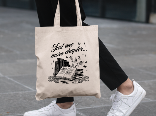 Just One More Chapter Tote Bag