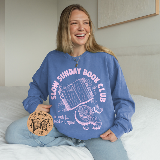 Slow Sunday Book Club Crewneck
