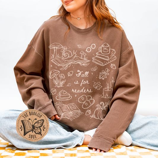 Fall is for Readers Crewneck Sweatshirt