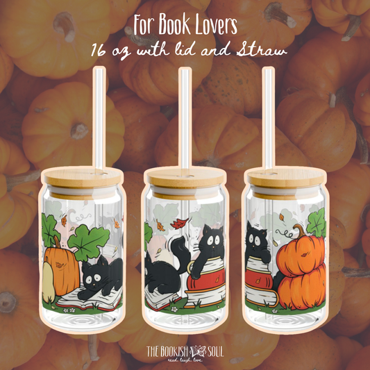 Purr & Pour Haunted Glass Can | 16oz