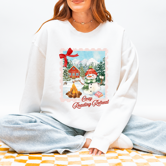 Bookish Holiday Postcards Crewneck