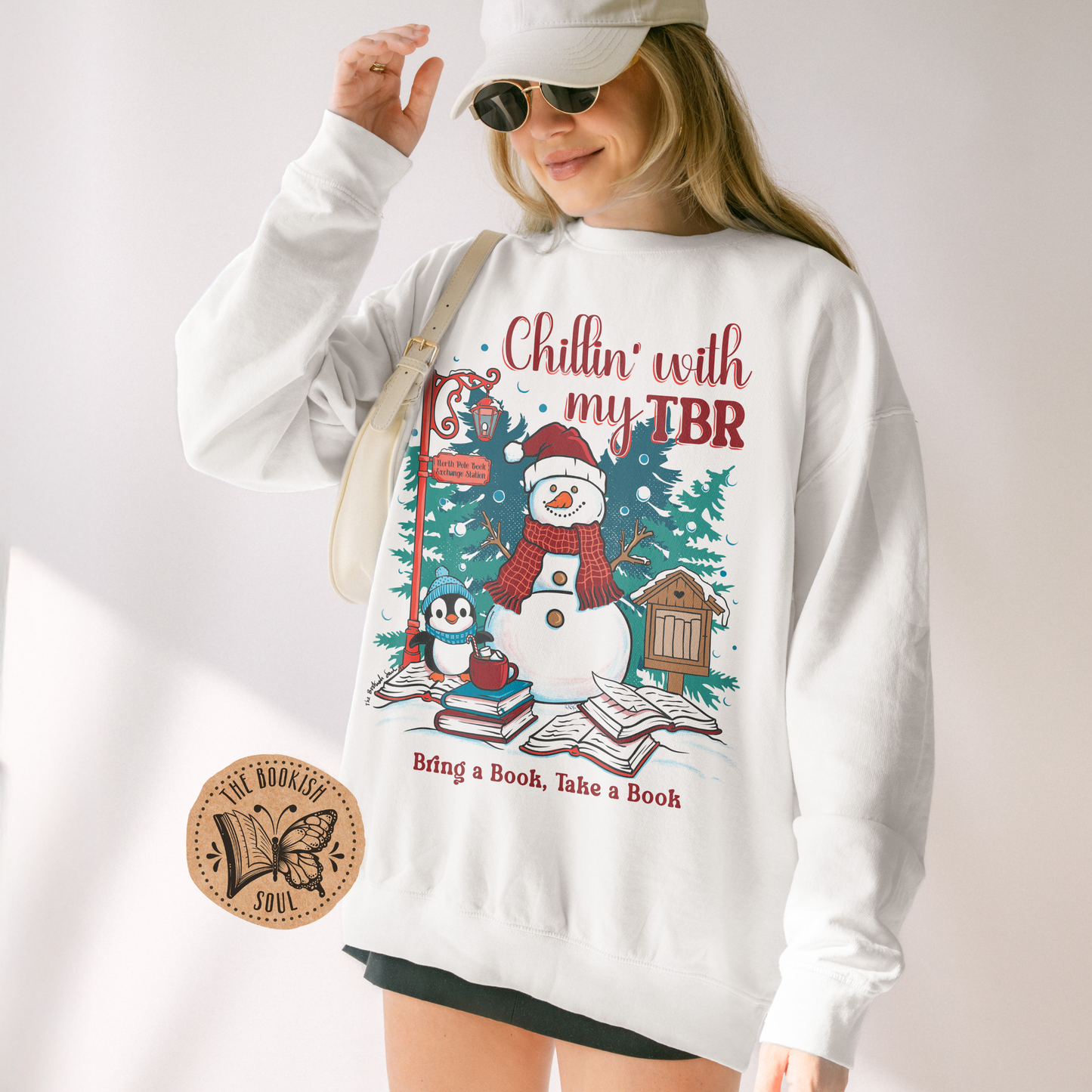 Chilling with my TBR Crewneck