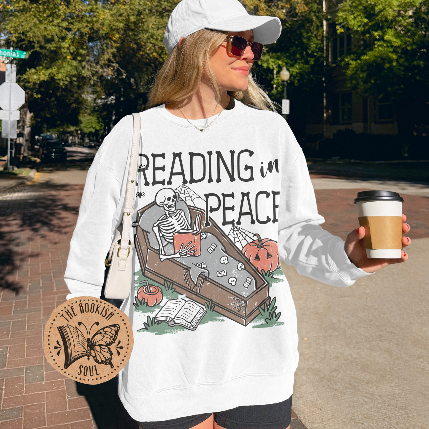 Reading in Peace Vintage Crewneck