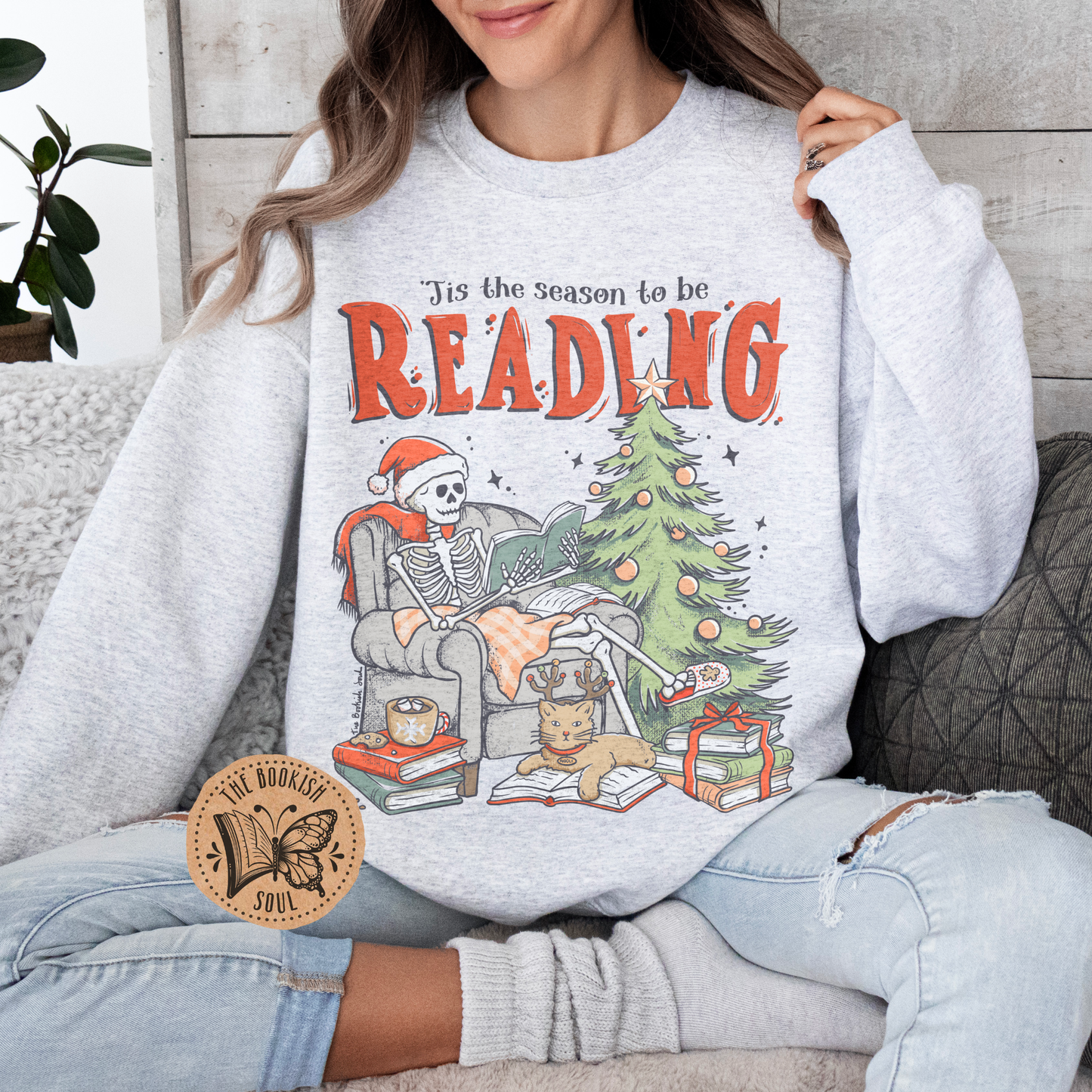 'Tis the Season to be Reading Sweatshirt