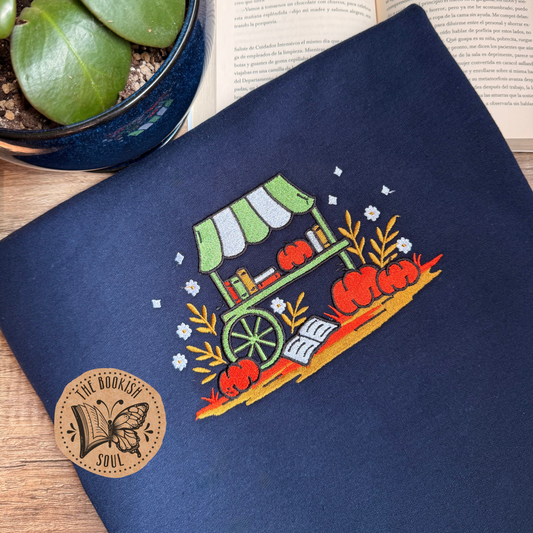 Fall Book Festival Embroidered Crewneck